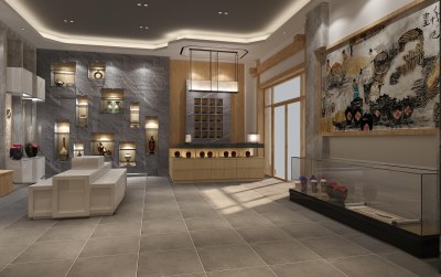 新中式中药酒历史文化展厅3D模型下载